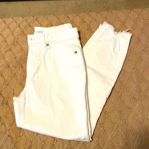LOFT white skinny jeans